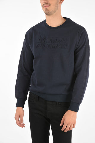 ARMANI EXCHANGE Quilted Crewneck Sweatshirt