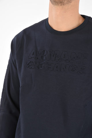 ARMANI EXCHANGE Quilted Crewneck Sweatshirt