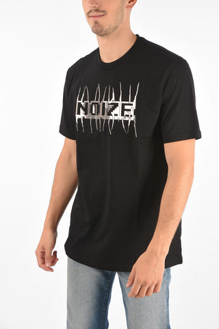 Crewneck T-shirt JUST J11 with NOIZE Print