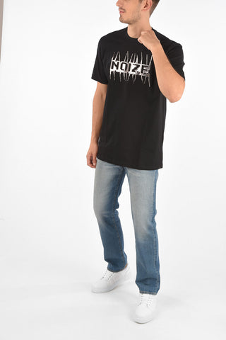 Crewneck T-shirt JUST J11 with NOIZE Print