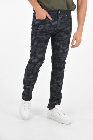 ARMANI EXCHANGE 18cm slim fit camouflage jeans