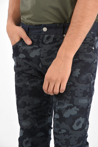ARMANI EXCHANGE 18cm slim fit camouflage jeans
