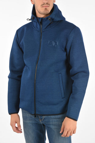 ARMANI EXCHANGE hooded sweatshirt with zip closure