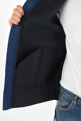 ARMANI EXCHANGE hooded sweatshirt with zip closure