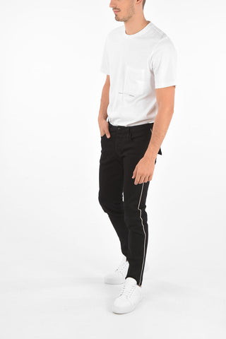 EMPORIO ARMANI 16cm Stretch Denim Piping Jeans
