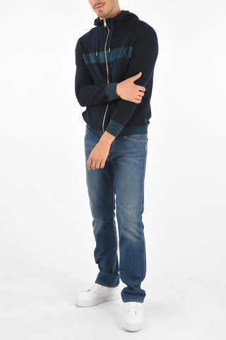 ARMANI EXCHANGE hooded sweatshirt with zip closure