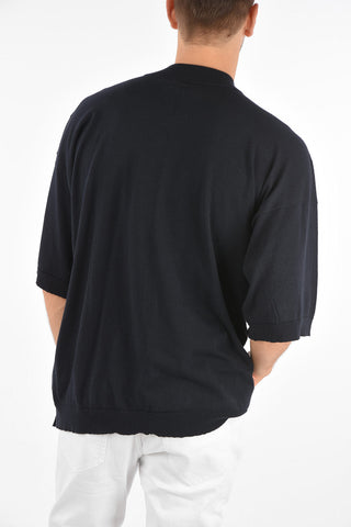 Maglia Maniche Corte in Cotone e Cashmere