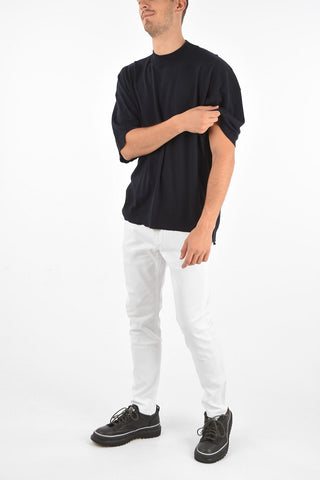 Maglia Maniche Corte in Cotone e Cashmere