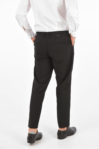 ARMANI EXCHANGE Mid-rise waist double pleat trousers
