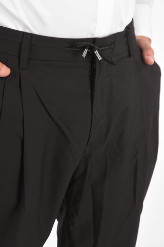 ARMANI EXCHANGE Mid-rise waist double pleat trousers
