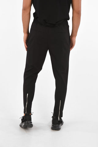 Ankle Zipped Regular Waist Slim Fit Joggers