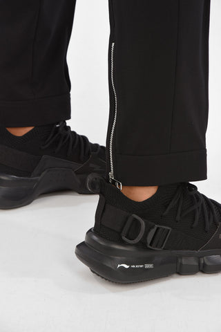 Ankle Zipped Regular Waist Slim Fit Joggers