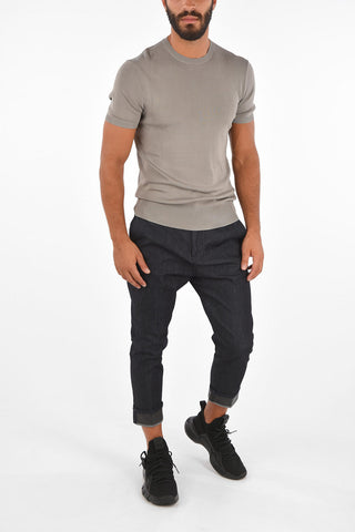 Slim Fit Knit T-Shirt