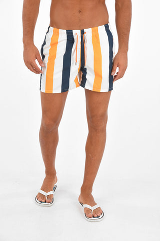 Two Pocket Bayader Striped Swimshorts
