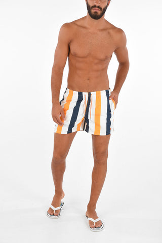 Two Pocket Bayader Striped Swimshorts