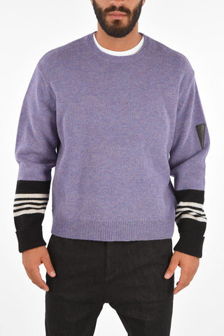 TRAVEL Box Fit Sweater with Contrasting Stiped Detail