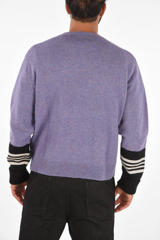TRAVEL Box Fit Sweater with Contrasting Stiped Detail