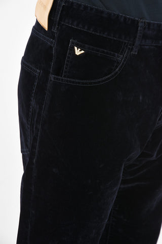 EMPORIO velvet J04 loose pants