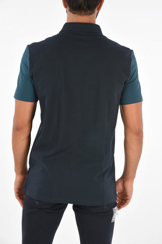 ARMANI EXCHANGE piquè cotton 3 button polo shirt