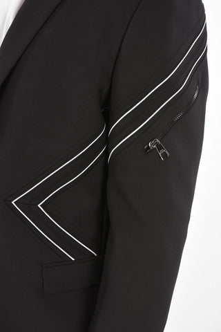 TRAVEL Embroidered MODERNIST ZIP Slim Fit Blazer