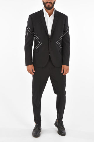 TRAVEL Embroidered MODERNIST ZIP Slim Fit Blazer