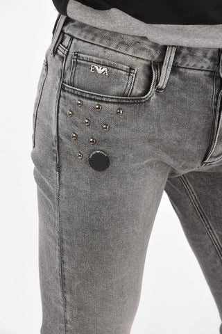 EMPORIO Jeans J00 Slim Fit con borchie 16cm