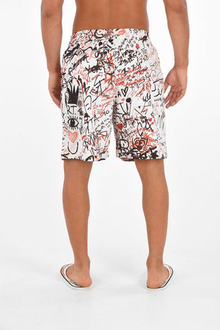Graffiti Printed Swimshorts