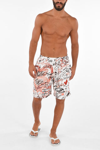 Graffiti Printed Swimshorts