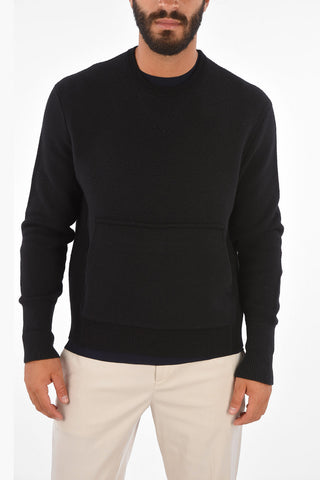 TRAVEL Patch Pocket Crew-Neck Sweatshirt
