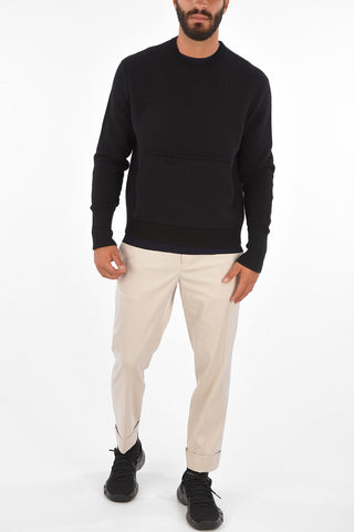 TRAVEL Patch Pocket Crew-Neck Sweatshirt
