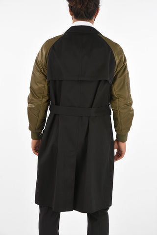 TRAVEL Belted Double-Breasted Slim Fit Trench