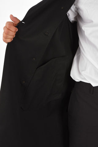 TRAVEL Belted Double-Breasted Slim Fit Trench