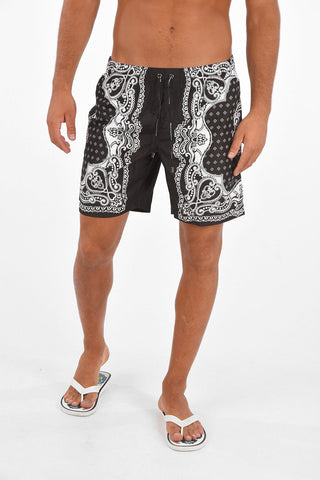 BEACHWEAR Printed Three Pocket Swimshorts