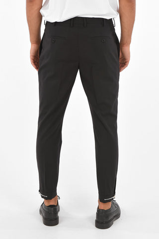 TRAVEL Regular Waist ZIP-HEM Slim Fit Pants