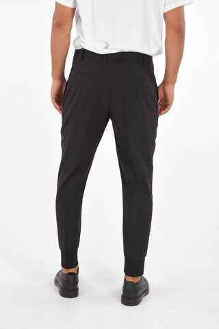 Elastc Ankle Band Low-Waist Pants