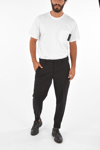 Elastc Ankle Band Low-Waist Pants