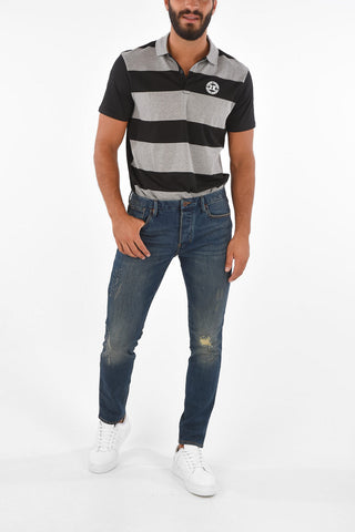 EMPORIO 15cm vintage effect skinny fit J11 jeans