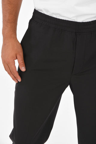 Pantaloni Slim Fit a Vita Bassa con Coulisse