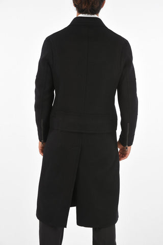 Unstructured RAN CUT HYBRID Biker Coat