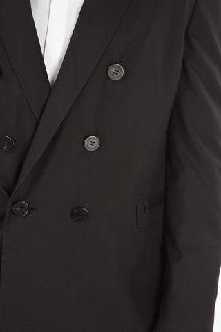 TRAVEL Double-Breasted Skinny Fit Blazer