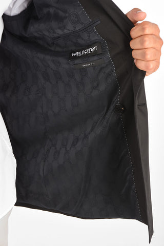 TRAVEL Double-Breasted Skinny Fit Blazer