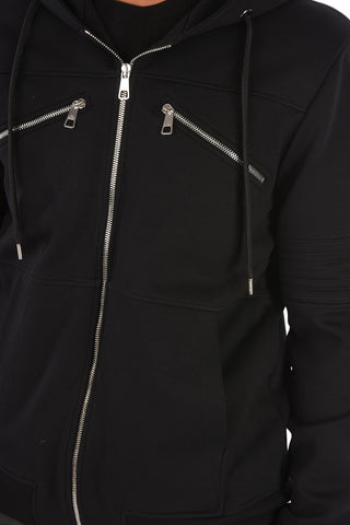 TRAVEL Slim Fit Full-Zipped Hoodie