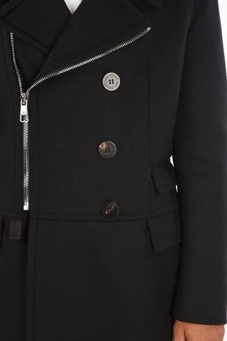 TRAVEL Double-Breasted Slim Fit Coat