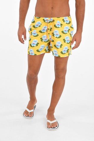 Drawstring Printed Swimshorts