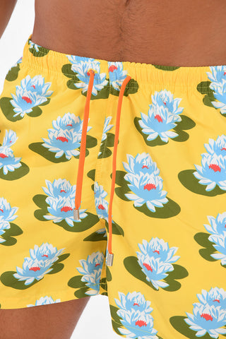 Drawstring Printed Swimshorts