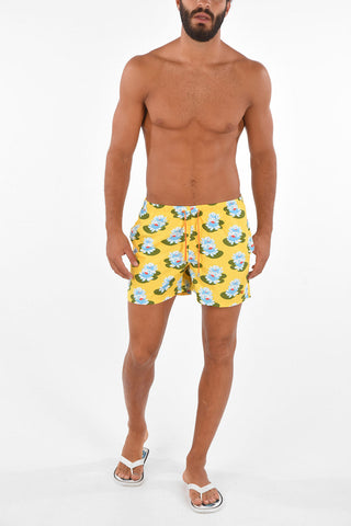 Drawstring Printed Swimshorts