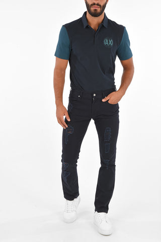ARMANI EXCHANGE 18cm vintage effect slim fit jeans
