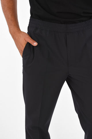 Drawstring Low-Waist Slim Fit Pants