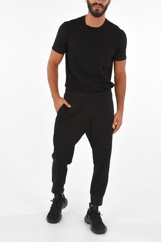 TRAVEL Drawstring Pinstriped Slouch Fit Pants