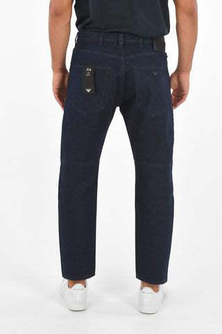 EMPORIO 18.5cm Loose Fit J04 Jeans with fabric details